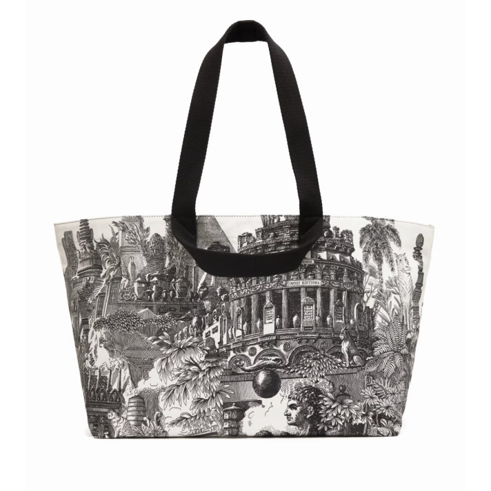 CABAS PIRANESI BLEU INOUI EDITIONS