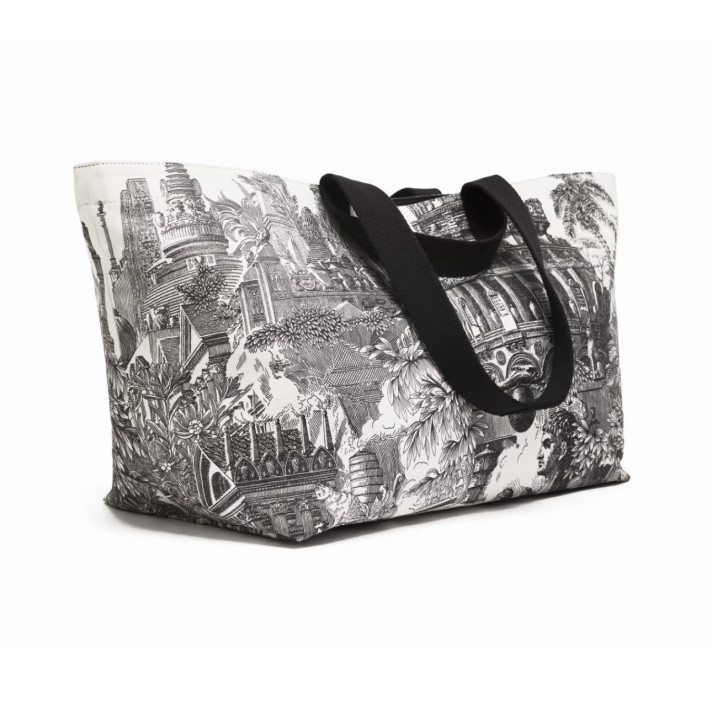 CABAS PIRANESI BLEU INOUI EDITIONS
