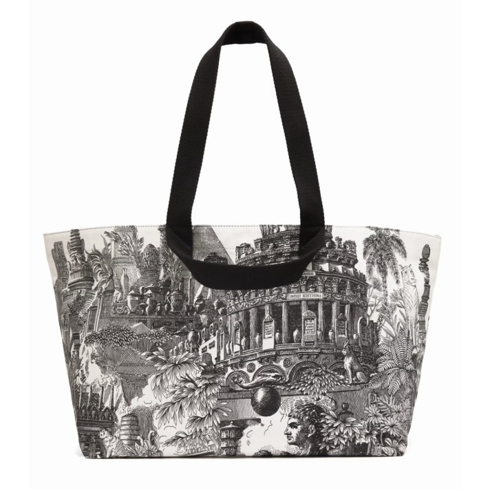 CABAS PIRANESI BLEU INOUI EDITIONS