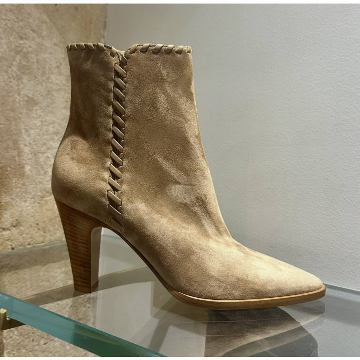 ZAIRA BOTTINE CAMEL GIANVITO ROSSI