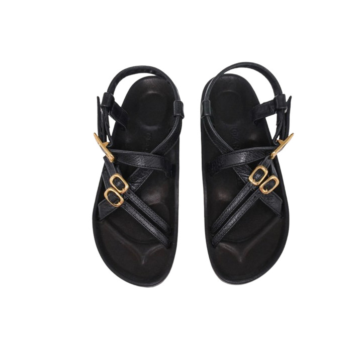 CLAUDETTE SANDALES NOIR CLARIS VIROT