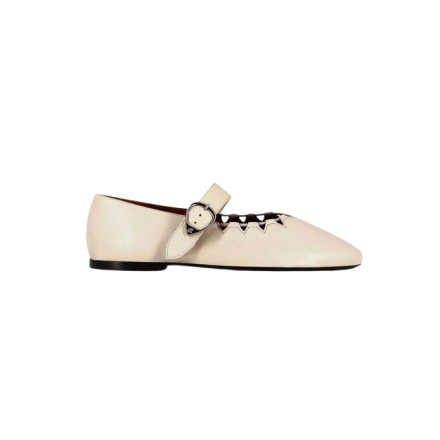 GINGER BAL CUIR CREME SOCQUE PARIS