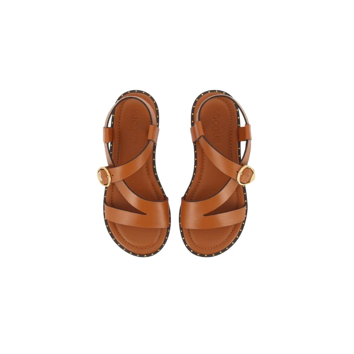HYDRA CUIR CAMEL SOCQUE PARIS
