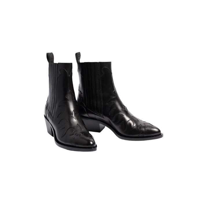 BOTTINE SR3645 FLAMME PARMA NOIR SARTORE