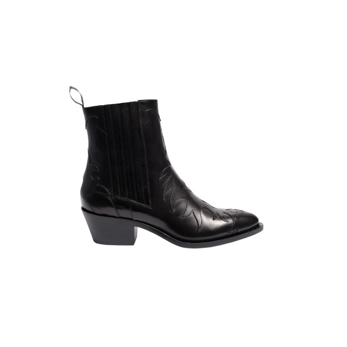 BOTTINE SR3645 FLAMME PARMA NOIR SARTORE