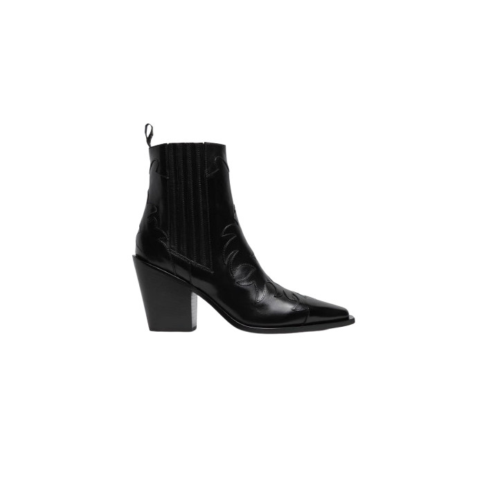 BOTTINE 85 SR4810 PARMA NERO FLAMME SARTORE
