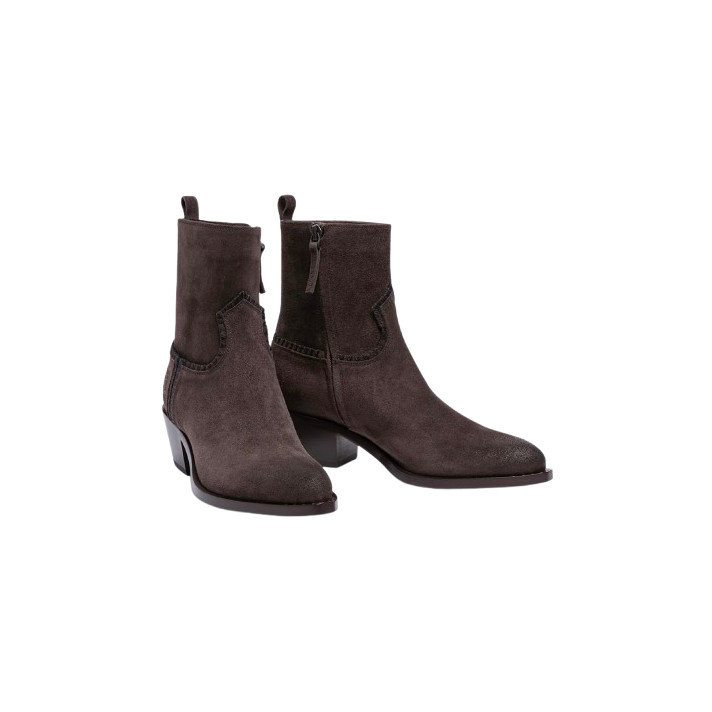BOTTINE SR500901 VELOURS PEPE MARRON SARTORE