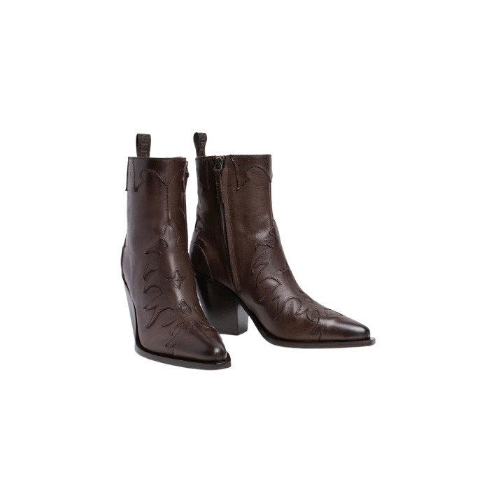 BOTTINE 85 SR 3666 FLAMME TALON EBENO SARTORE