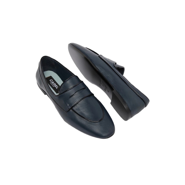 REGINA MOCASSIN SLIPPER MARINE CAREL