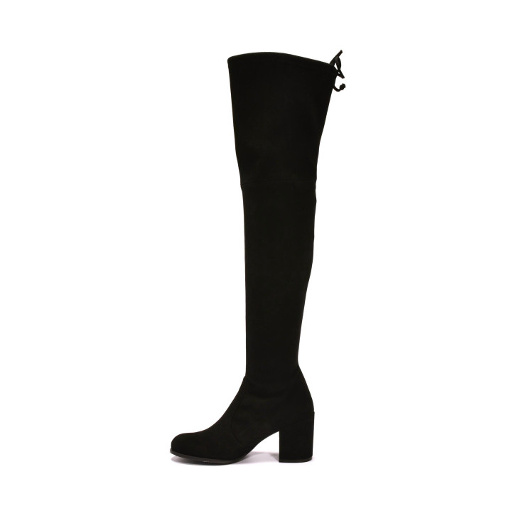 Tieland Suede Noir Stuart Weitzman
