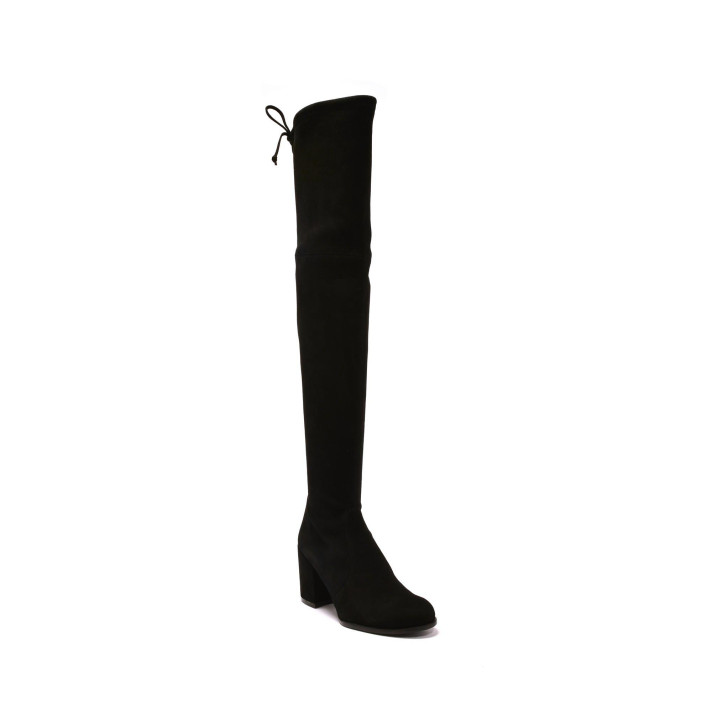Tieland Suede Noir Stuart Weitzman