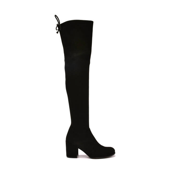 Tieland Suede Noir Stuart Weitzman